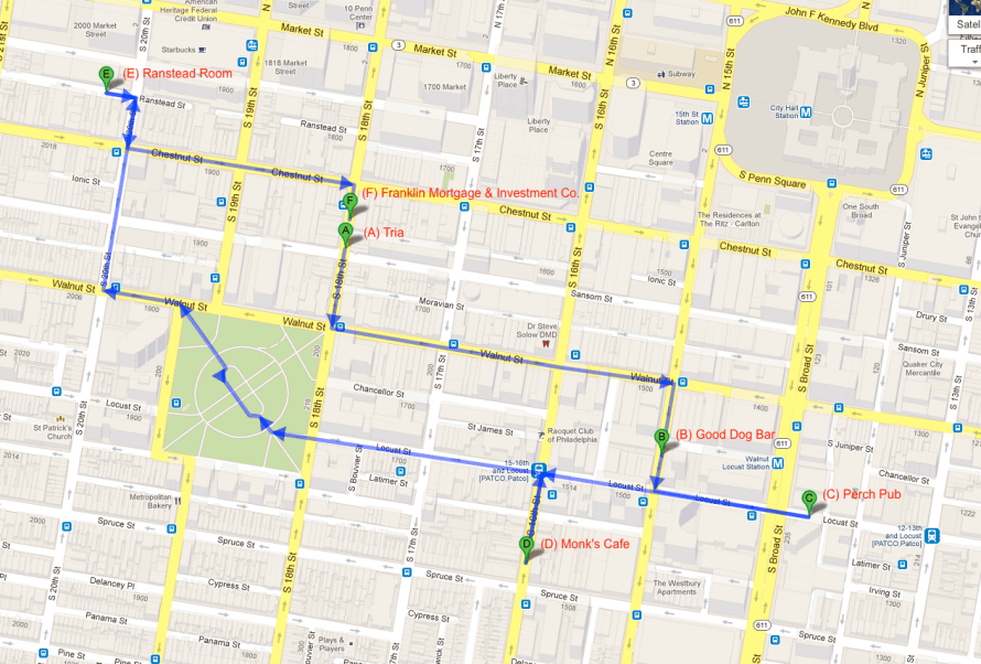 1.6 Miles Worth of Beer, Booze, and Cocktails in Center City Philadelphia