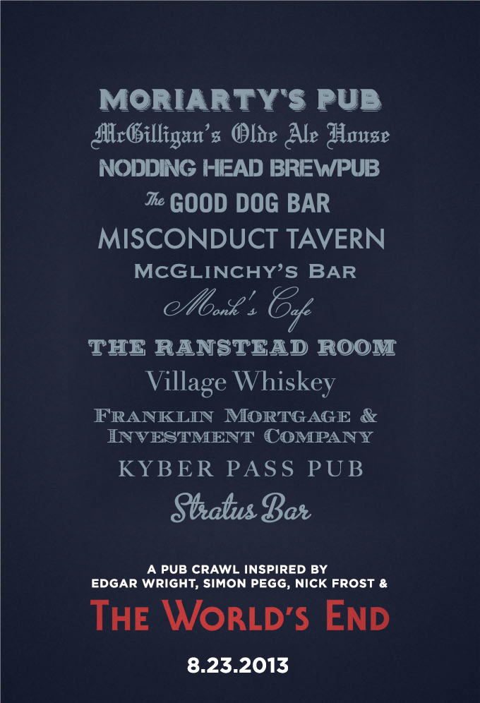 The Worlds End Philadelphia Pub Crawl