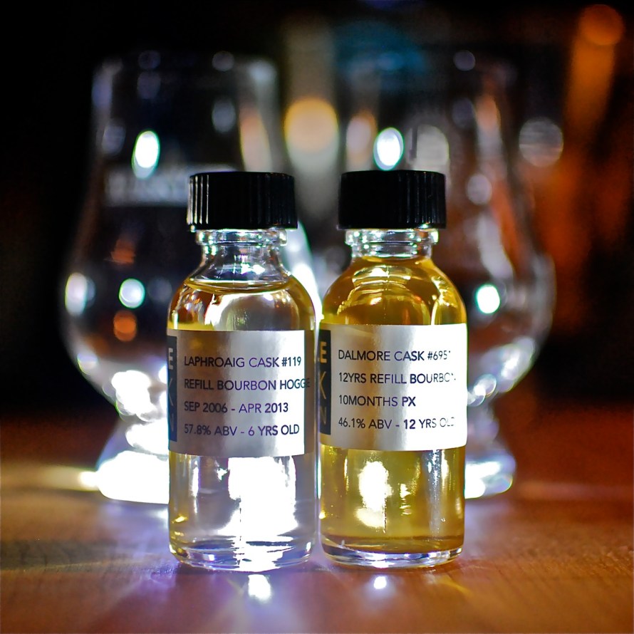 SCN Laphroiag + Dalmore Samples